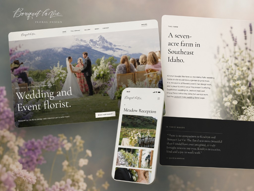 Bouquet La Vie wedding florist Idaho Falls